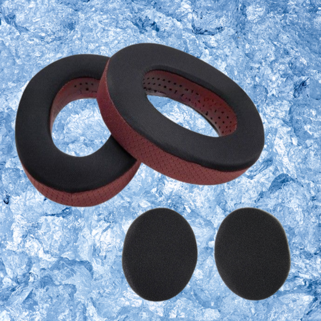 젠하이저 HD650 쿨링 쿠션 이어패드 매쉬 아이스, 레드, 1개