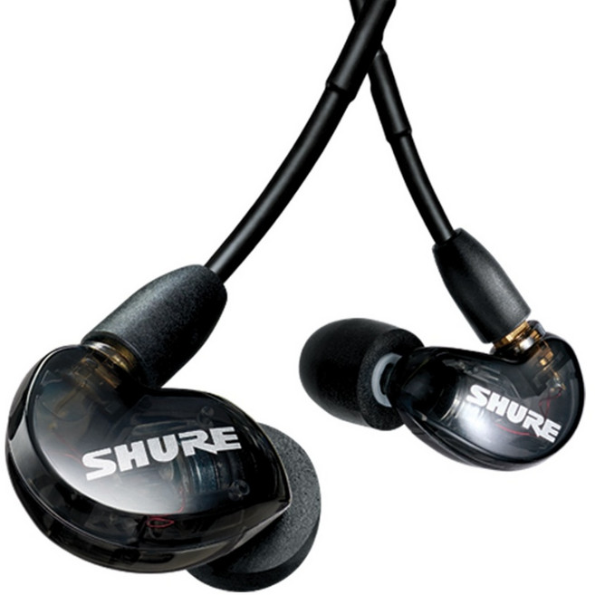 슈어 AONIC 215 UNI 인이어 이어폰 SHURE SE215 UNI 모니터 유선 이어셋 [삼아정품], 블랙