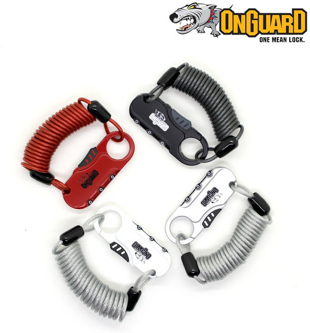 온가드락 8066 미니 번호키 자전거 자물쇠, 블랙, 1개