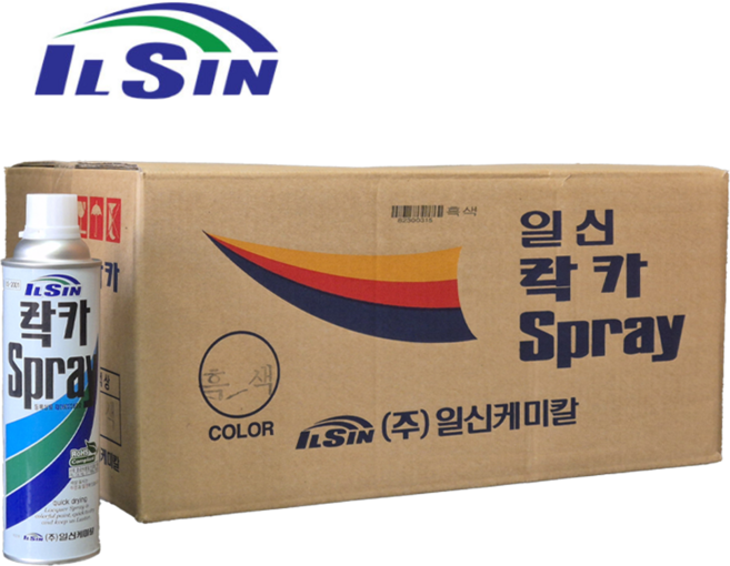 일신 락카 스프레이 페인트 전색상 40개입, 1박스, 420ml, 백색