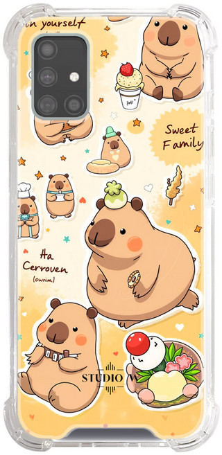 Capybara 그림 맥세이프 핸드폰 케이스 젤리 하드타입