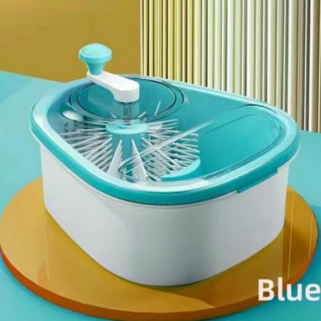 과일세척기 야채 채소 농약 제거 세척 가정용 소형 수동 농산물 잔류 세정기 불순물 씻는 통 기본 모델명/품번, 블루