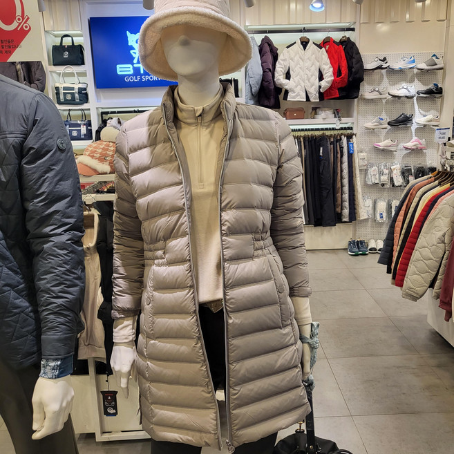 2층비티알골프 여성중기장덕다운자켓BVJ6635w