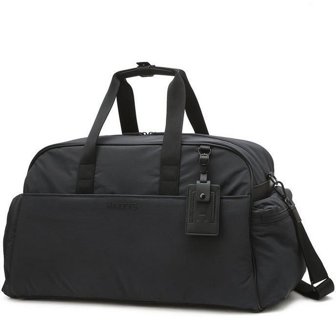 [백화점정품] 헤지스 골프 차콜그레이 로고장식 나일론 보스톤백 (HUGF5E302CG) HUGF5E302CGLJS 클래식의 정석 필드위 존재감, FREE, 차콜 그레이