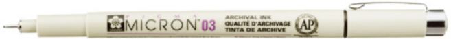 사쿠라 피그마 마이크론 03 블랙 0.35mm 낱개, 4개