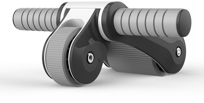 홈트 폴딩기어 AB 슬라이드 복근 코어 운동 롤아웃 매트 포함, 블랙