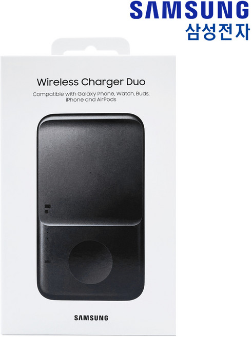 삼성전자 듀오 무선충전기 EP-P4300, 듀오무선충전기(P4300)블랙, 1개