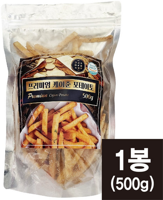 프리미엄 케이준 포테이토 500g 맘스터치 케이준 감자튀김, 1개