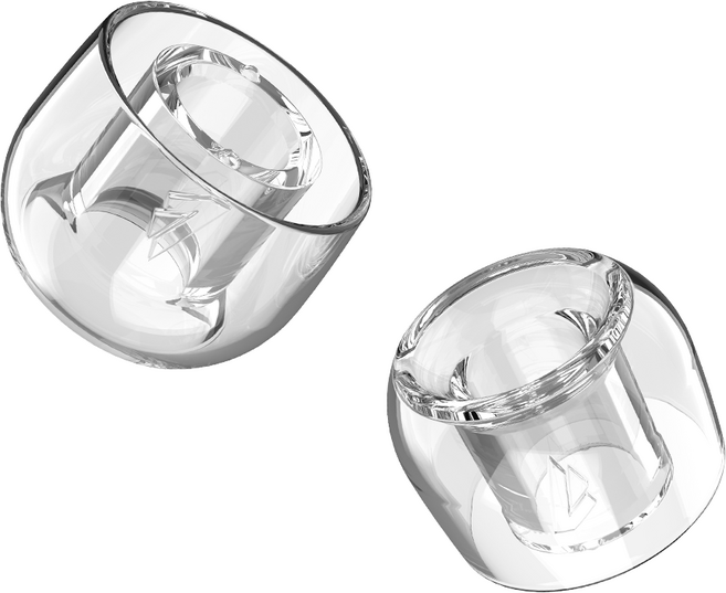 디비누스 프리즘 와이드보어 이어팁 LSR 실리콘팁 1쌍, 1Pair-MS, 1개