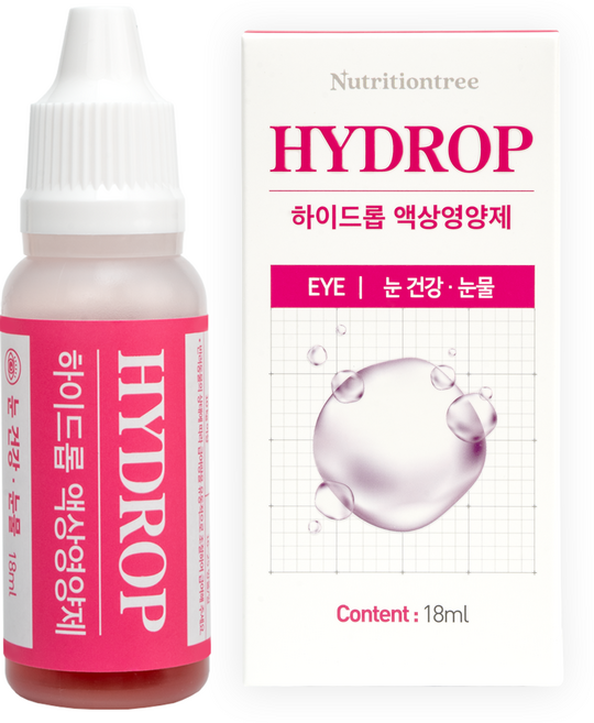 하이드롭 아이 강아지 고양이 눈곱 루테인 액상 영양제 18ml 1개, 눈물개선/눈건강, 30회분