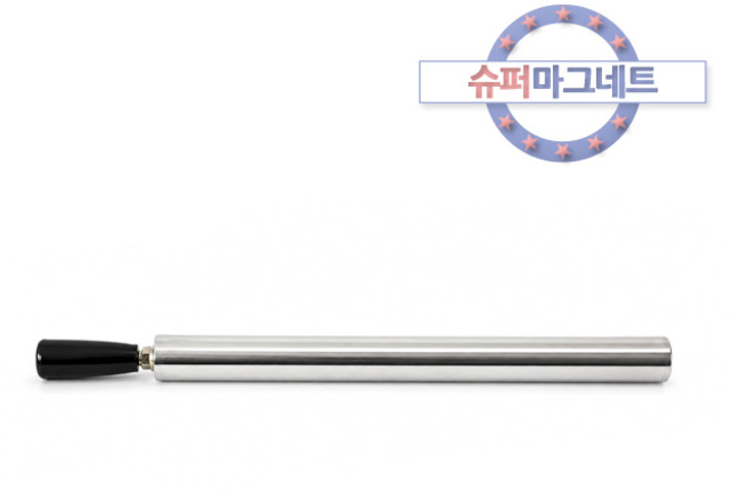 [슈퍼마그네트] 네오디움 강력 철가루제거 봉자석, 657_봉자석_300mm_1hole_블랙손잡이_1개