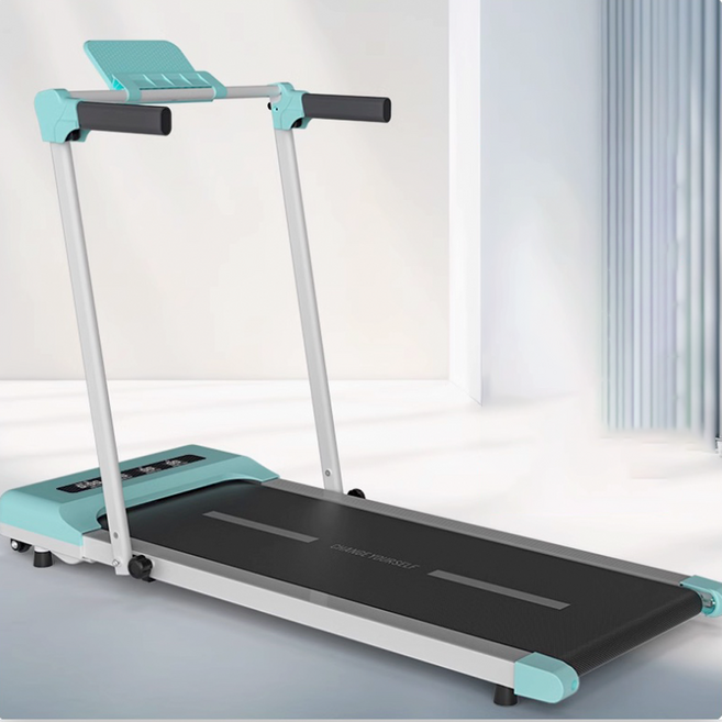 접이식 트레드밀 저소음 런닝머신 피트니스 워킹머신 홈트, 럭셔리, 블루