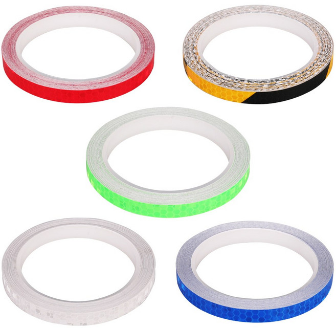 보냄 심플 반사 테이프 10mm x 8M, 1개, 실버