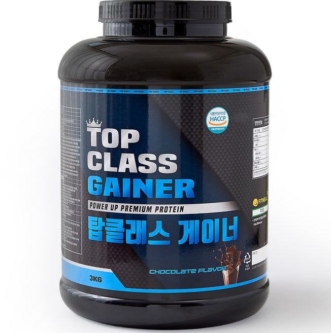 강력한 벌크업 체중증가 남자 살찌는 보충제 탄수화물 단백질 프로틴 탑클래스 게이너 3KG, 1개