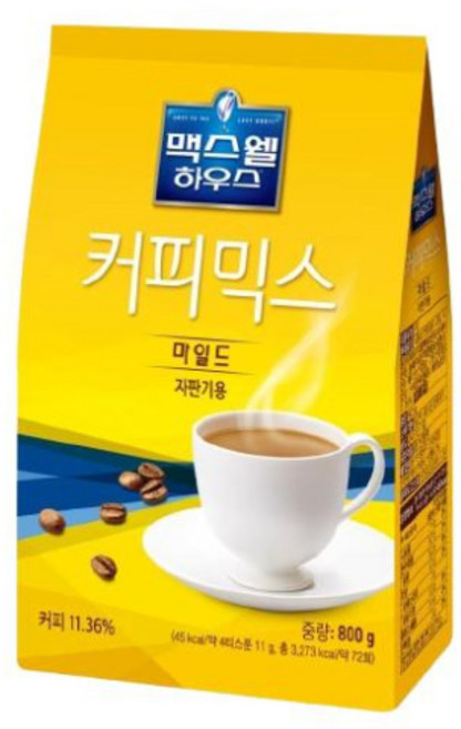 맥스웰 하우스 마일드800g 10개입 한박스 커피믹스 자판기용, 800g, 1개입, 10개