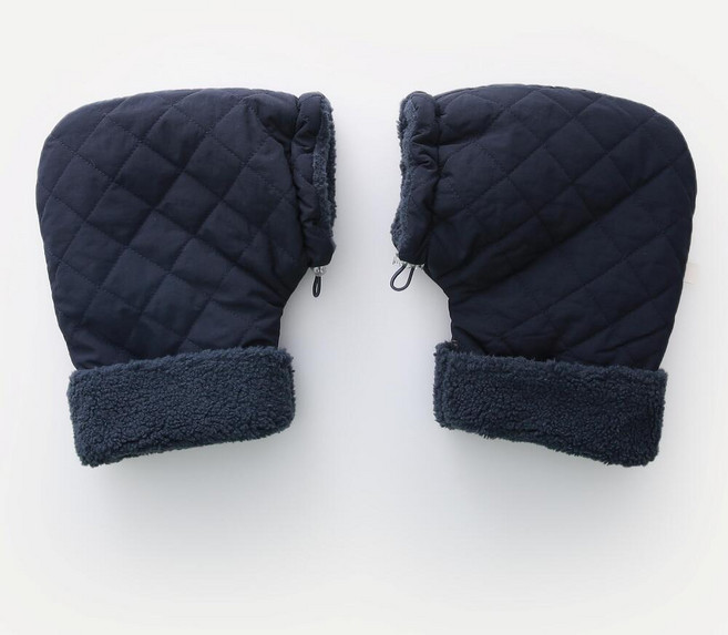 원라인 패딩 킥보드워머 유아 어린이 자전거 퀵보드 겨울 방한 장갑 워머, 네이비, 1개