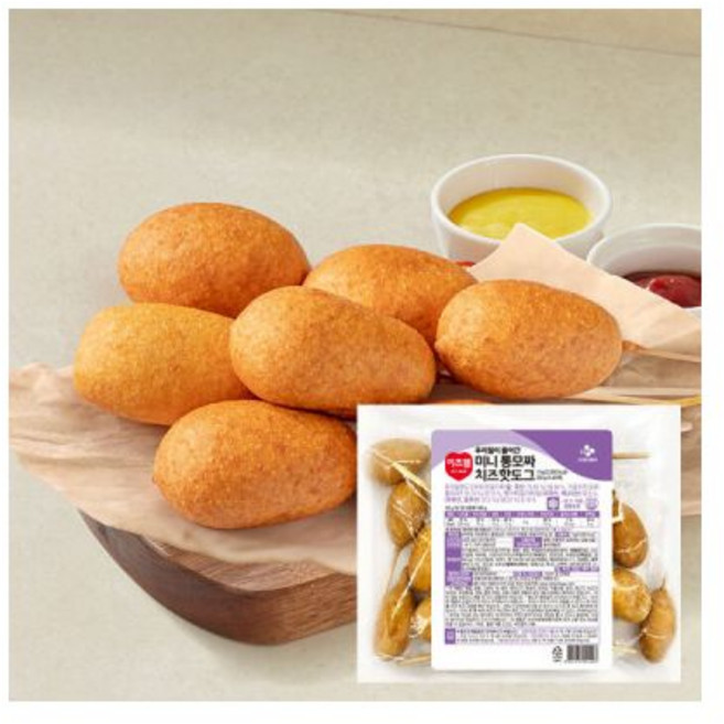 우리밀 미니 통모짜치즈 핫도그 1kg(50gx20입), 1개, 1kg