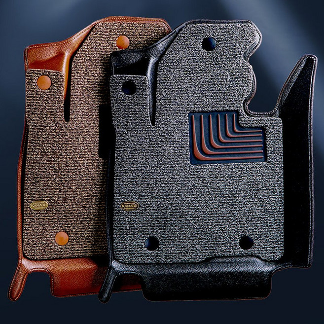 카마루 6D매트, 블랙+그레이, 볼트EV 2017~2020 1+2열 세트