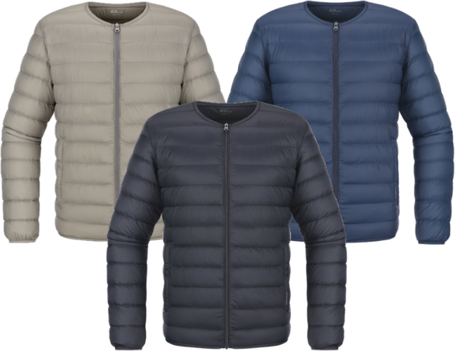 레드페이스 이월상품남성 라운드 다운점퍼 경량 패딩 재킷