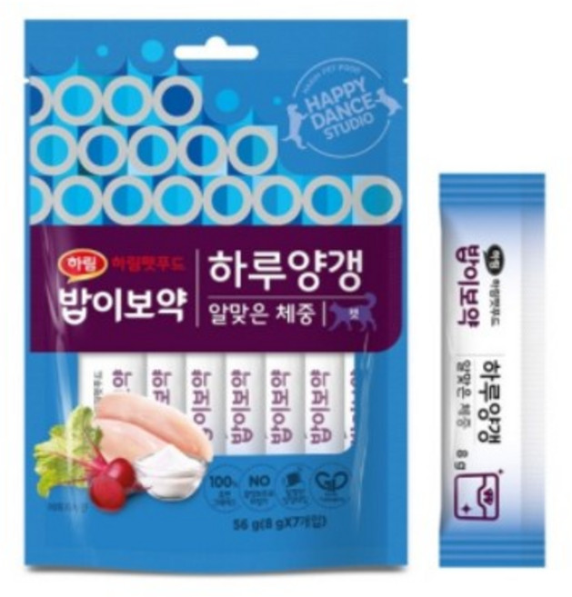 밥이보약 캣 하루양갱 알맞은체중 3개, 알맞은 체중, 56g