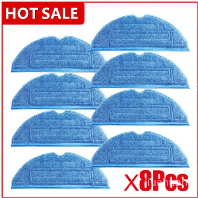 로봇 청소기 필수 교체 부품 적용 대상 XiaoMi Roborock S7 S70 S75 S7Max S7MaxV T7s T7s 플러스 천 걸레 패드 소모품, 8Pcs 걸레