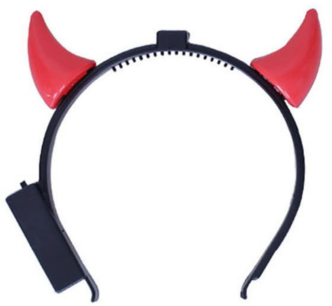 점등 붉은 악마뿔 머리띠 [소], 단품, 1개