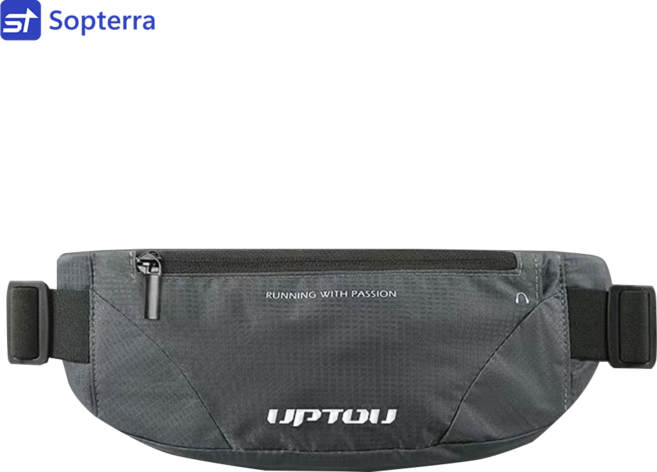 Sopterra 초경량 방수 러닝 벨트 스포츠 힙색 남녀공용, 그레이, 1개