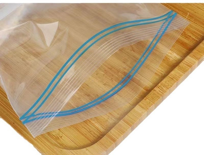 食品保鮮袋 夾鏈袋 真空袋 蔬果包裝袋 加厚密封袋, 1個, 2. 中號 18*20CM(20入)