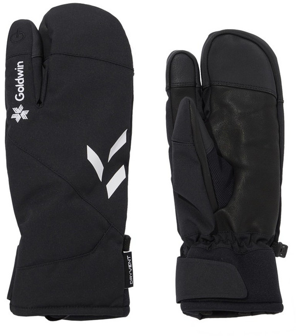 골드윈 3 핑거 스키 장갑 GJ3SP51 삼지 장갑 보드 방한 벙어리장갑, BLK, 1개