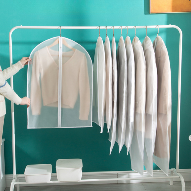 위노라 반투명 지퍼형 먼지방지 프리미엄 옷 커버 5p, 1세트, 5개입