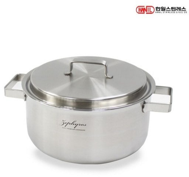 한일스텐레스 제피로스 통5중 스텐레스 인덕션 양수냄비 18cm 인덕션냄비 스텐냄비
