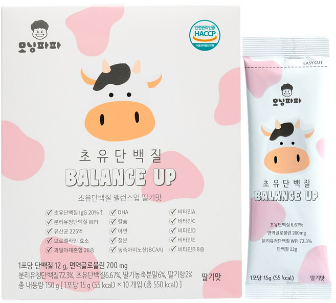 모닝파파 초유 어린이 단백질 쉐이크 아기 유아 청소년 초등학생, 150g, 1개