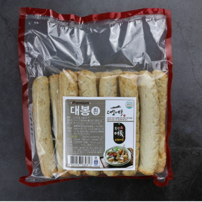 [대보어묵] 부산어묵Premium 대봉(흰) 수제어묵 오뎅, 1kg, 1개