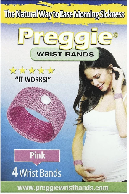 Preggie 손목 밴드 핑크 손목 밴드 4개 - 쿠팡