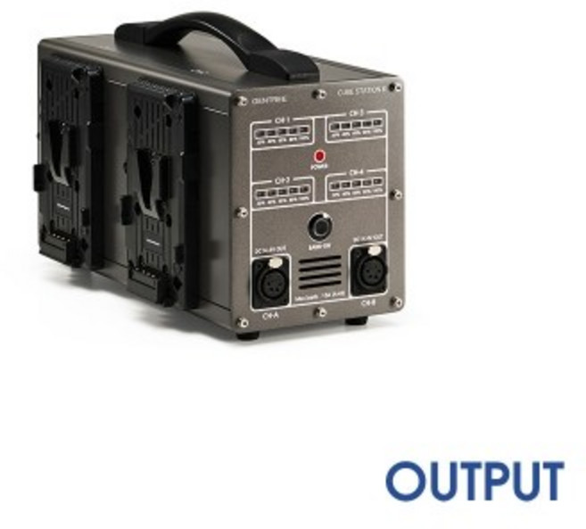 젠트리 V마운트 배터리 4채널 고속충전기 XLR 2채널 아웃풋 CUBE STATION-K 4CH 6A, GENTREE 4채널 6A 고속충전기, 1개