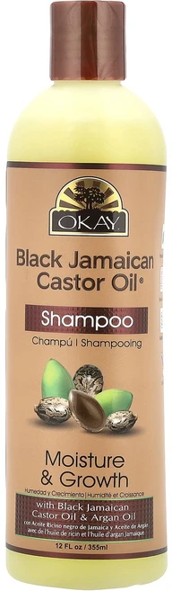 Okay Pure Naturals Black Jamaican Castor Oil 샴푸 355ml(12fl oz), OkayPureNaturalsBlackJamaicanC, 1개, 355ml - 쿠팡