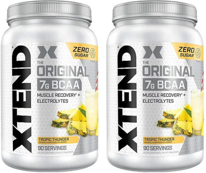 엑스텐드 더 오리지널 7G BCAA 파우더 머슬 리커버리 + 엘렉트롤리츠 트로픽 썬더, 1.215kg, 2개 - 쿠팡