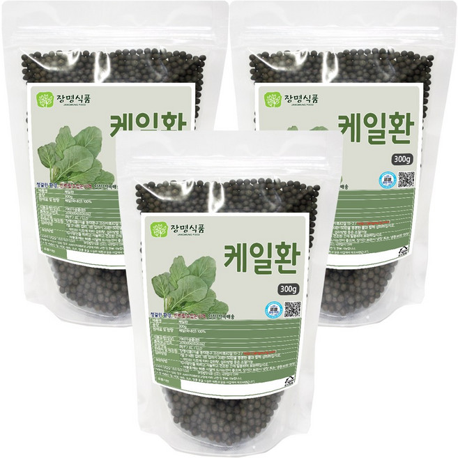 [장명식품] 케일환 국내산, 300g, 3개