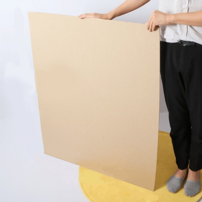 특대형 양면 골판지 패드 원단 A1 전지 간지 뒷대지 박스 종이 110x95cm 25매, 단품