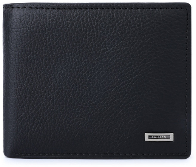 Tailian牛皮短夾 零錢包 拉鏈包 男士皮夾 父親節禮物