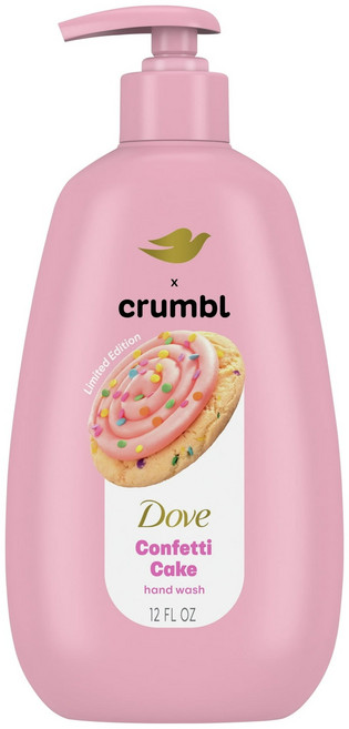 도브 크럼블 모이스처라이징 리퀴드 핸드워시 컨페티 케이크, 1개, 340g