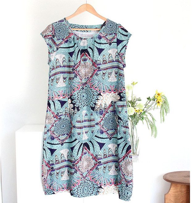 [서울양품점] 환타지 블루인견원피스