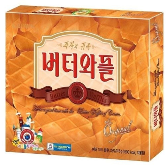 부품 자재 크라운 버터와플 대 316g (1개) ujd+869iw, 본상품, 오렌지