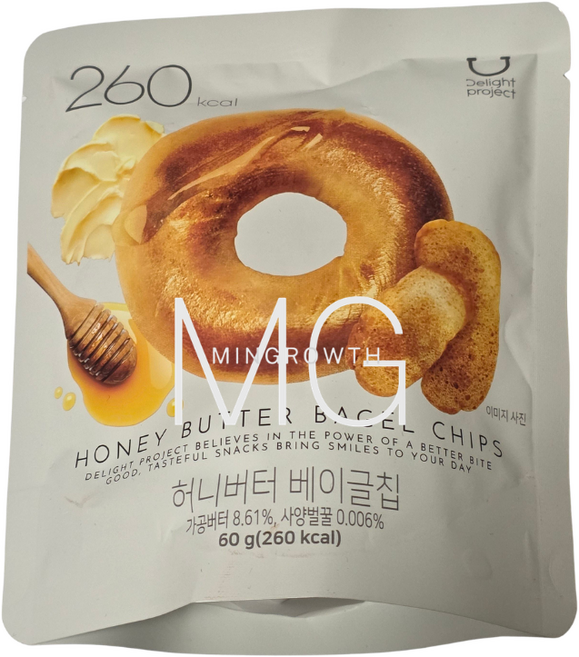 딜라이트 프로젝트 허니버터 베이글칩, 10개, 60g