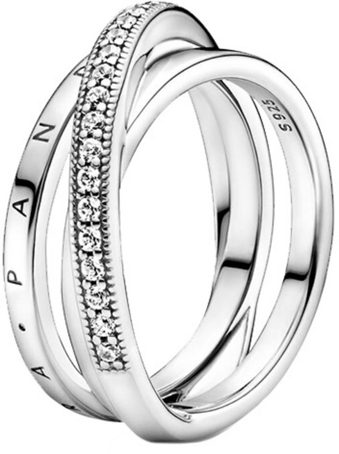 판도라 크로스오버 파베 트리플 밴드 반지 199057C01