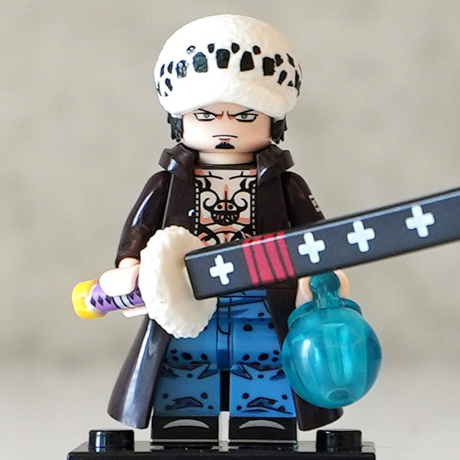 핸드브릭 팩토리 커스텀 미니브릭 피규어 원피스 해적 호환 블록호환, 095. 하트 캡틴 로, 1개