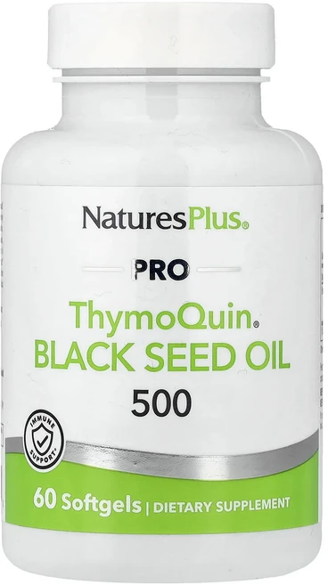 새해 첫좋은선물 NaturesPlus Pro ThymoQuin® 블랙 씨드 오일 500 60 소프트젤 (소프트젤당 500mg) 제대로 할인합니다, NaturesPlusProThymoQuin블랙씨드오일5, 1개 - 쿠팡
