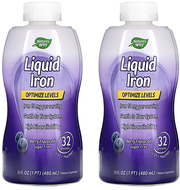 네이처스웨이 액상 철분제 베리맛 480ml 2팩, 473ml - 쿠팡