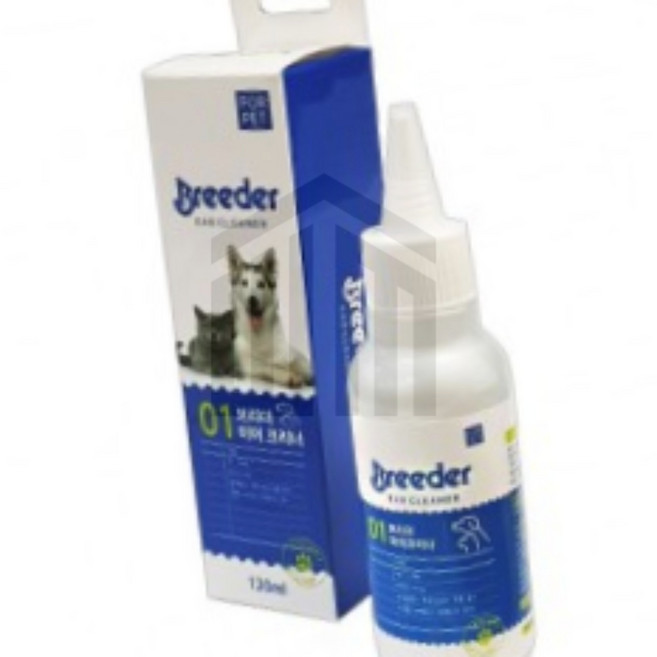 강아지 고양이 반려동물 이어(귀) 크리너, 120ml, 1개