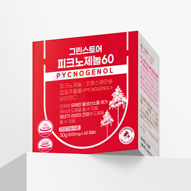 그린스토어 피크노제놀 30g, 3개, 60정